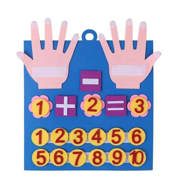 Felt Board Finger Numbers Counting Toy, Number Counting Toy for Kids, Children - Picture 1 of 9